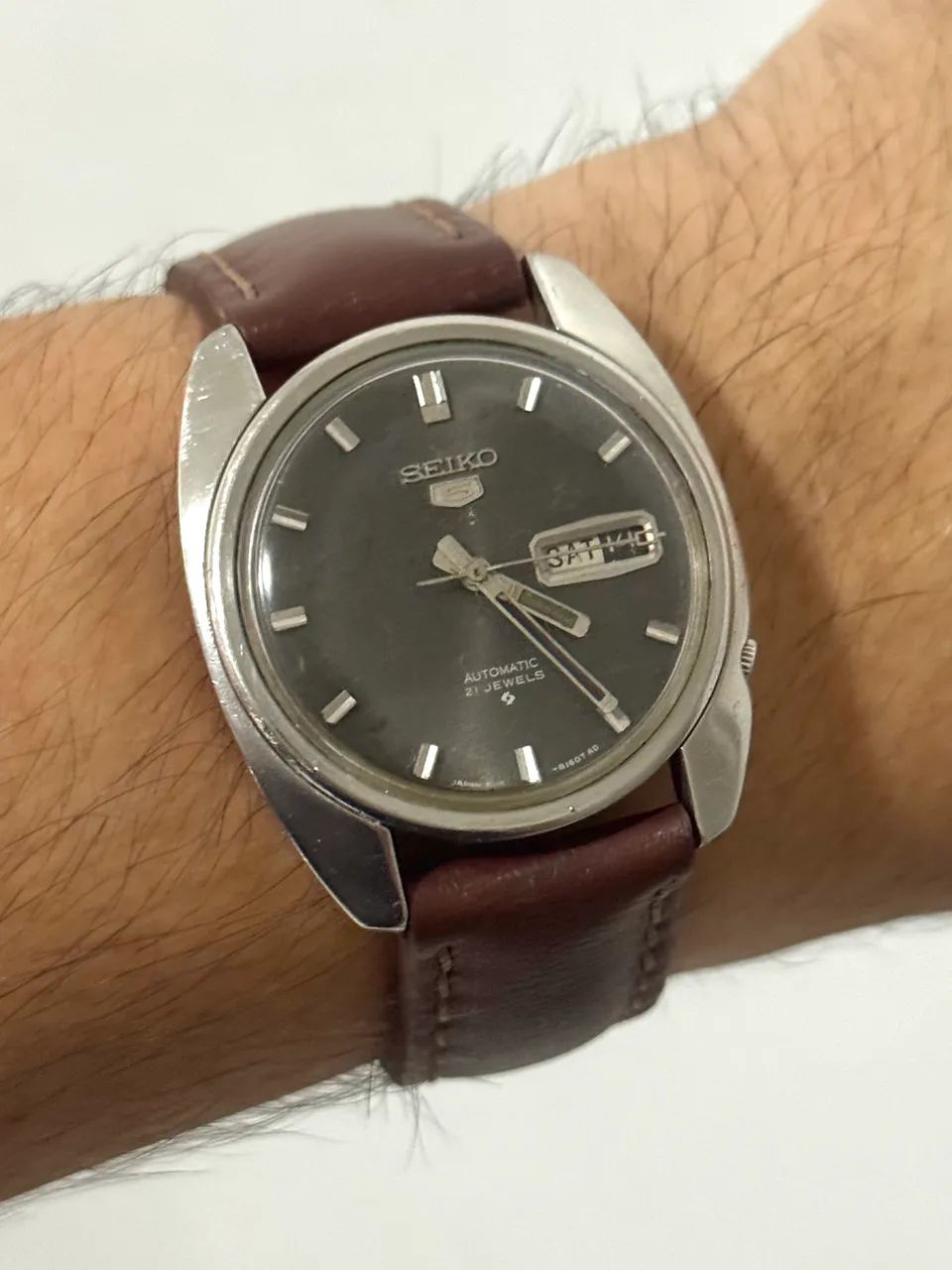 RELÓGIO SEIKO 5 AUTOMÁTICO 37mm 21 jewels