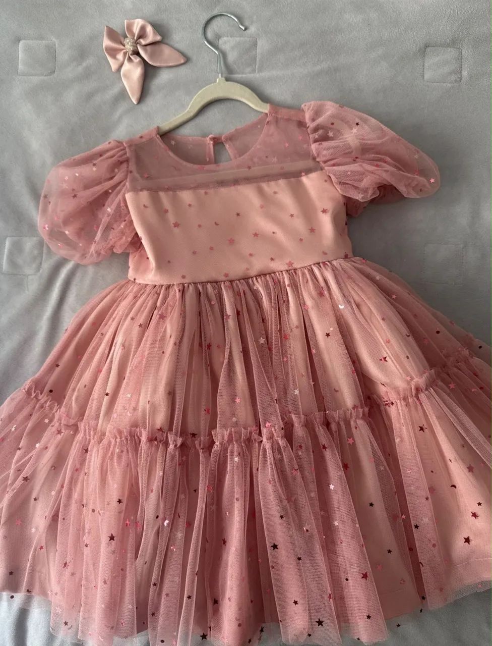 Vestido infantil estrelinha - Foto 2