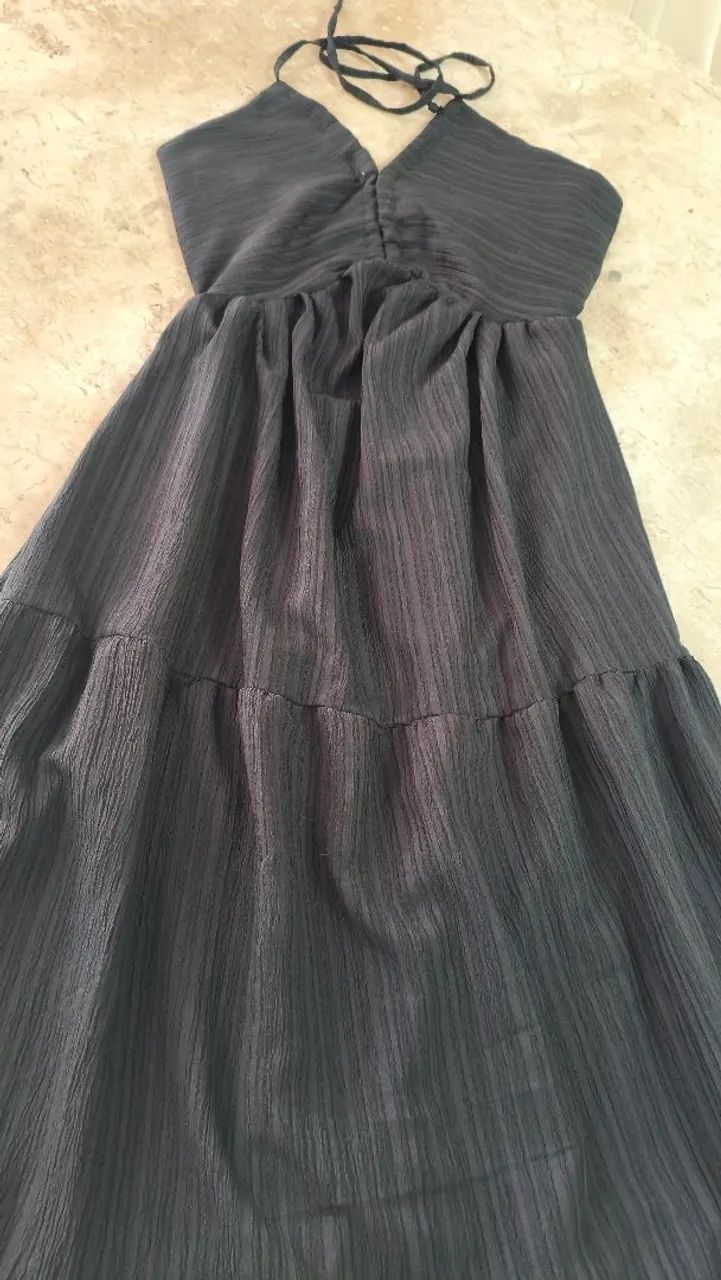 Modas mali vestido Midi frente única  - Foto 3