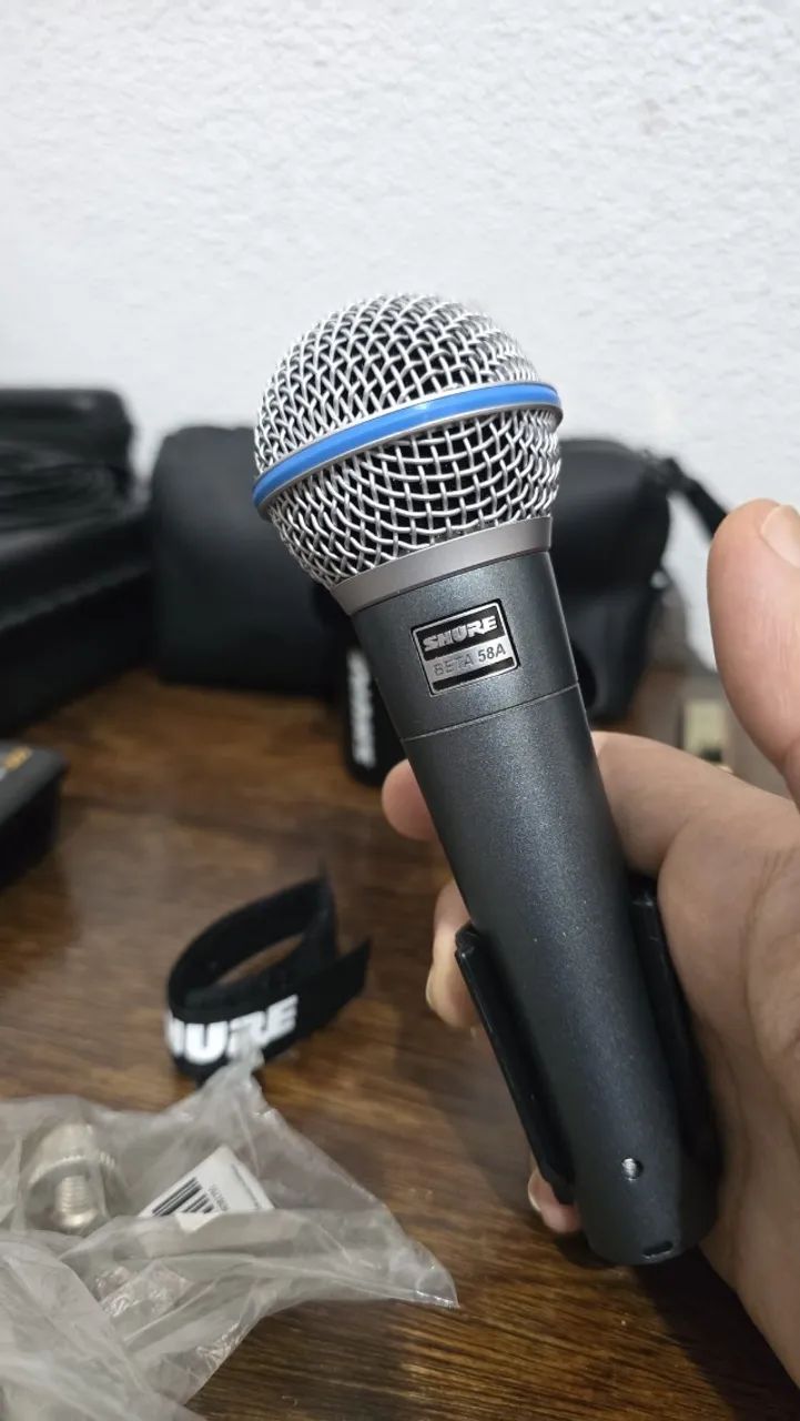 Microfone Shure Beta 58A, Original como novo - Foto 3
