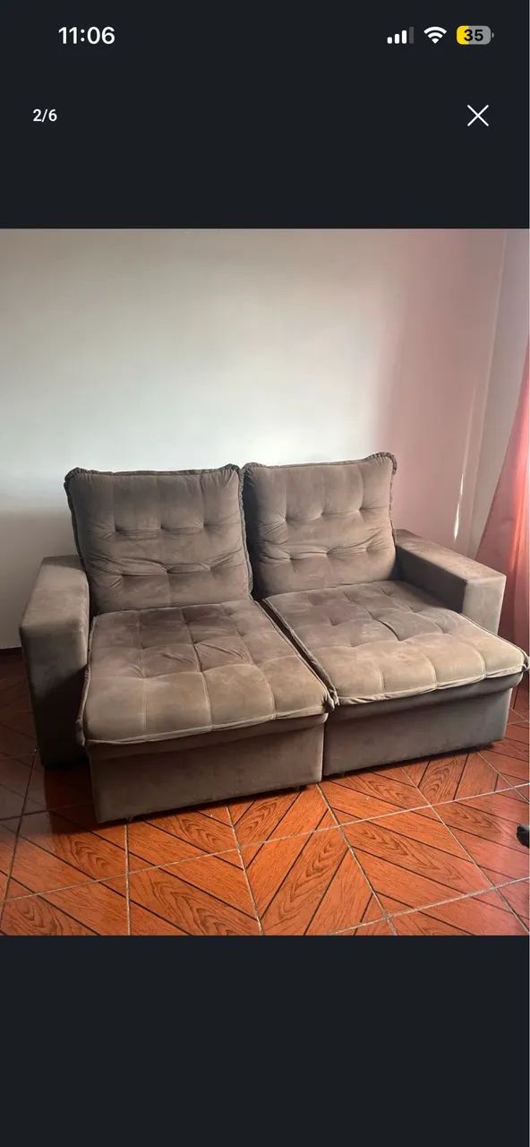 Sofá reclinavel 2m - Foto 5