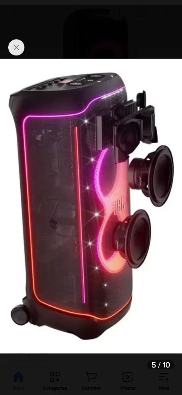 2 caixas de som JBL PartyBox ultimate  - Foto 4