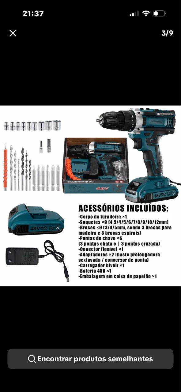 Kit parafusadeira  - Foto 4