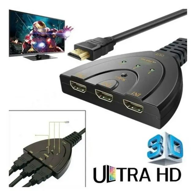 Switch Divisor HDMI 3 em 1 IT BLUE LE-4129 - Foto 3