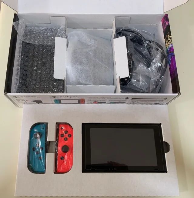 Nintendo Switch V2 com Controle Pro, 2 jogos e microSD 128 GB - Foto 5