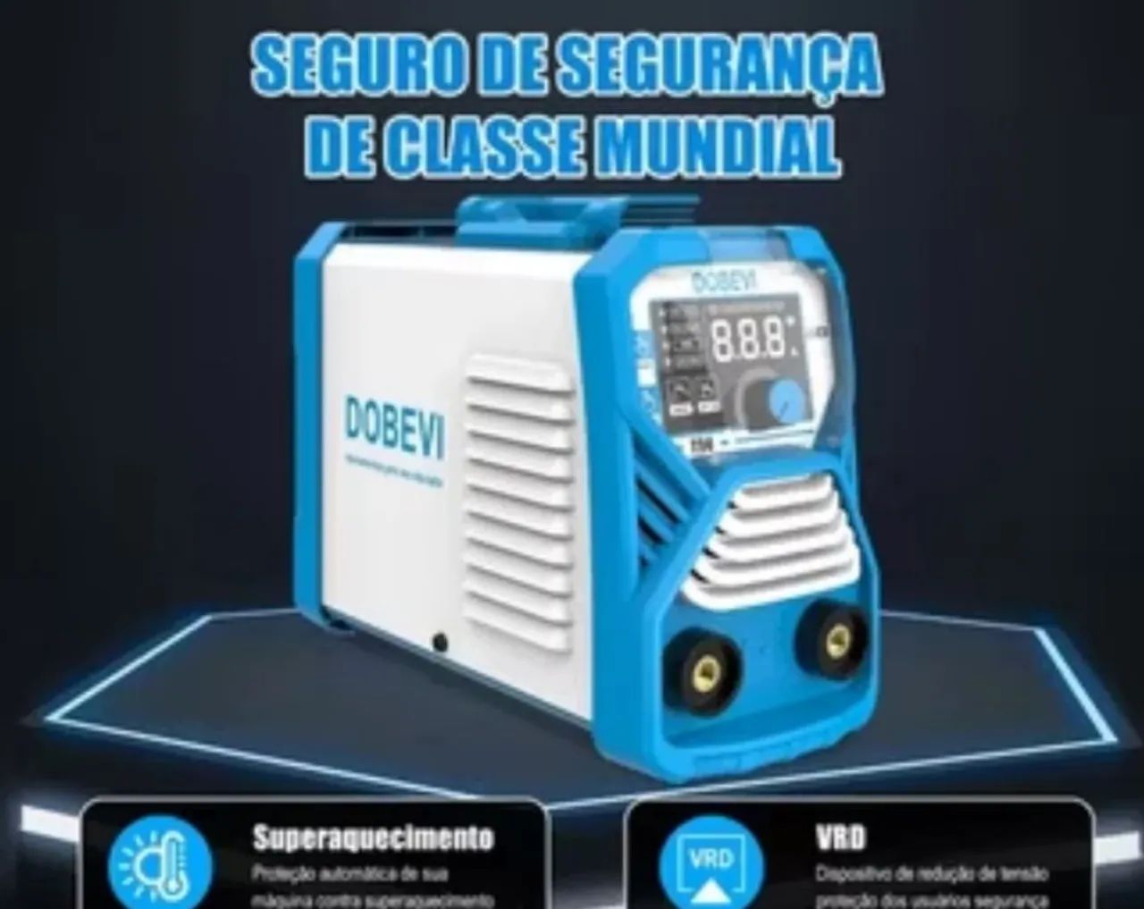 Máquina solda Inverter 250A IGBT Dobevi? Tensões Duplas (110?220V)? Tela HD? Vento - Foto 4