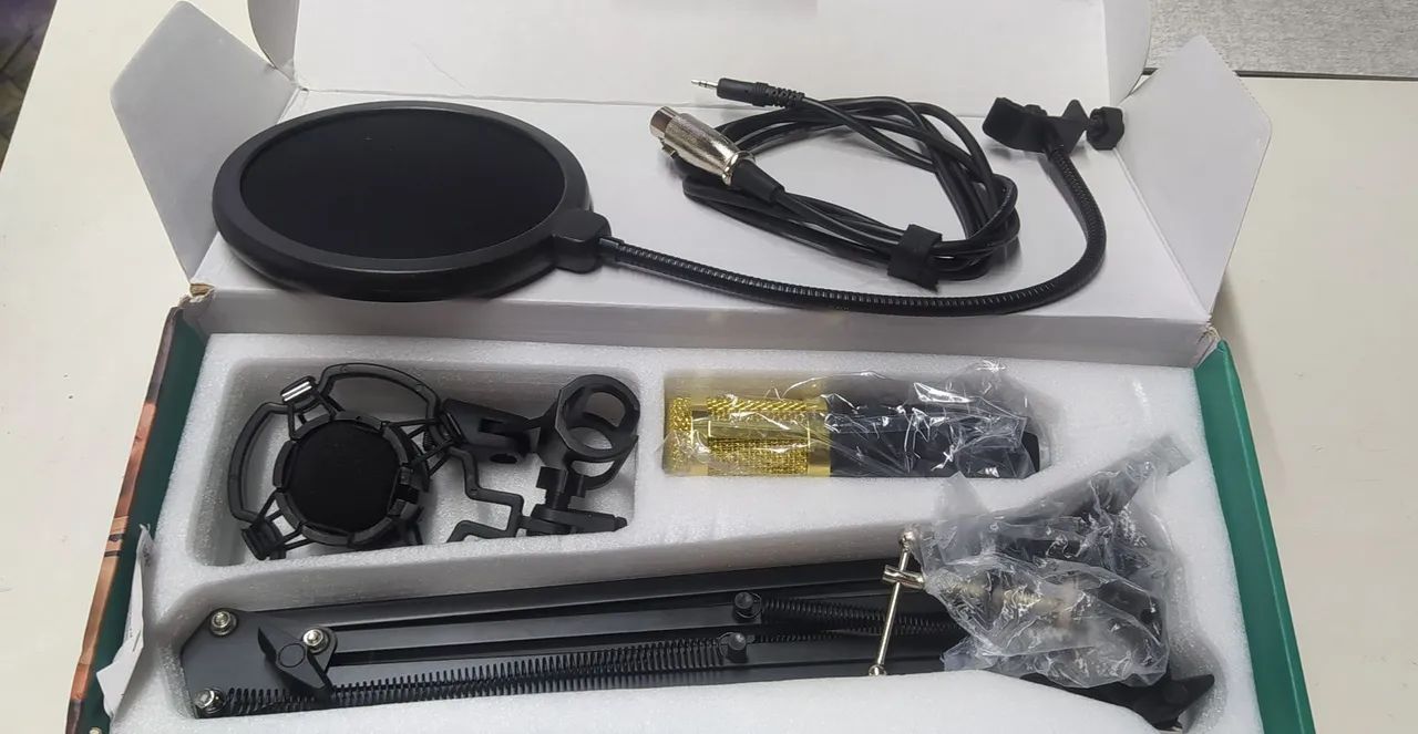 Microfone condensador bm800 completo novo