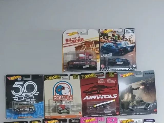 Lote Com 10 Hot Wheels Premium Velozes Temáticos drag bus vw  1/64 - Foto 3