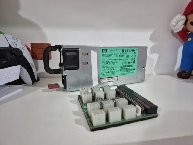 Fonte Servidor HP 1200W 12V + Breakout Board PCI-E - Mineração / GPU - Foto 2