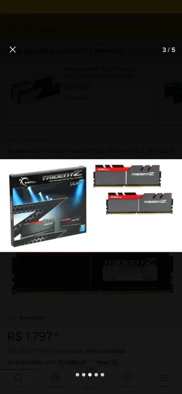 MEMORIA RAM G-SKILL 8GB DDR4 3200 - Foto 4