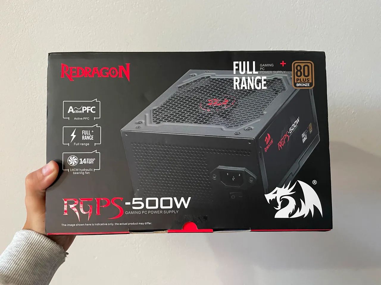 Fonte 500w plus bronze REDRAGON