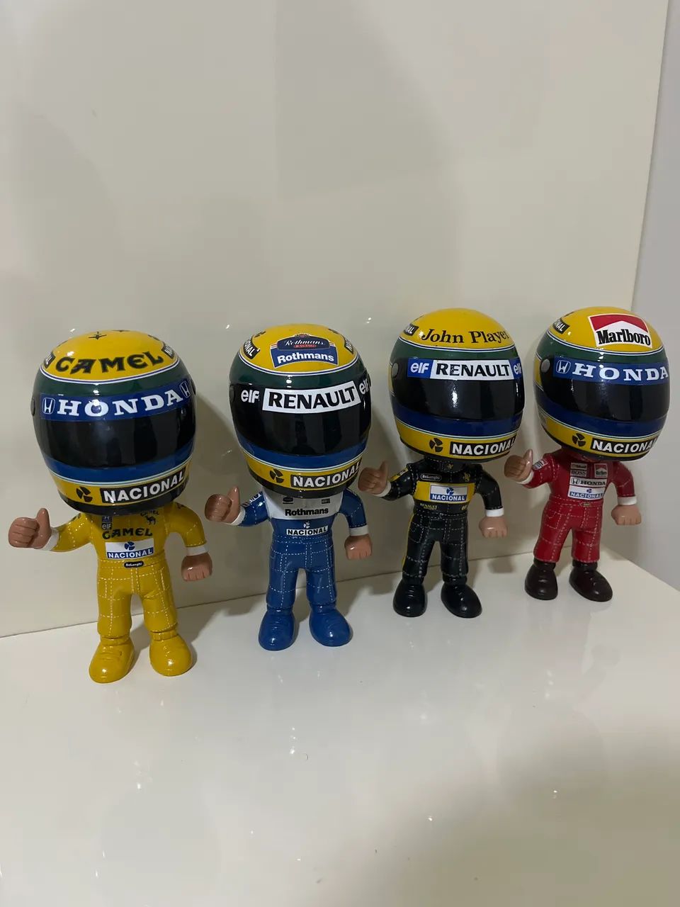 Bonecos Ayrton Senna Cabeças Grandes Novos 
