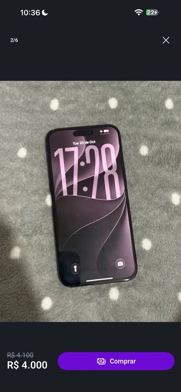 Celular iPhone 15 pro max B 86% - Foto 2