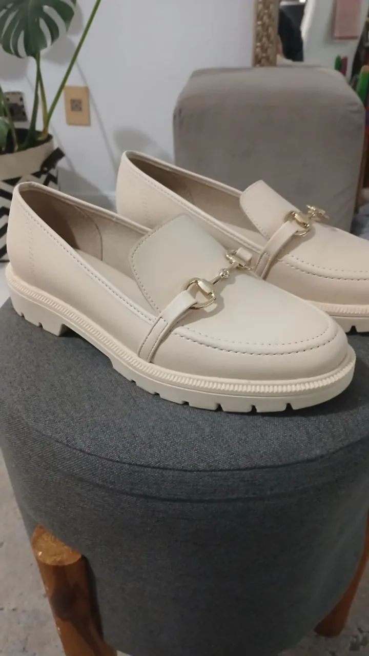 Mocassim Feminino Beira Rio Off White Nº 37 - Foto 2