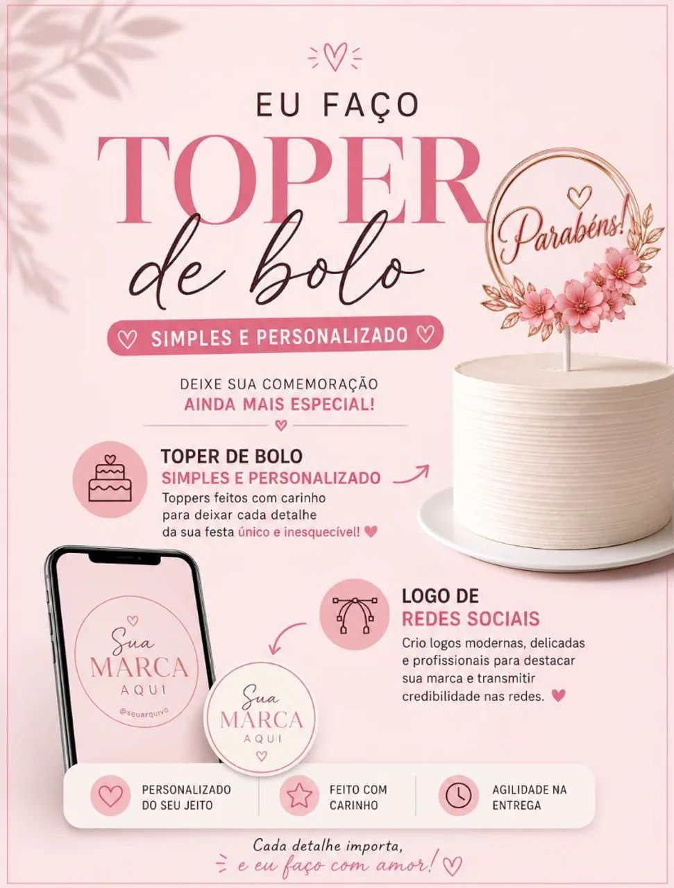 Topper de bolo