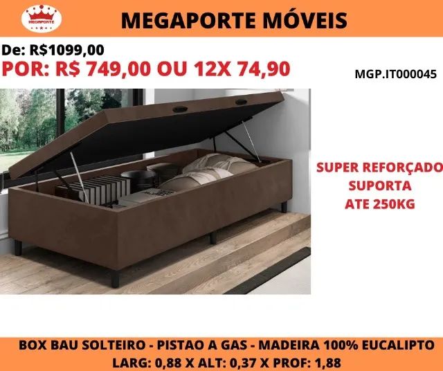 BOX BAÚ SOLTEIRO 