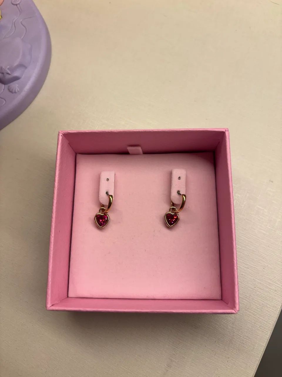 Brincos de coração Stilla, vermelhos. Swarovski - Foto 2