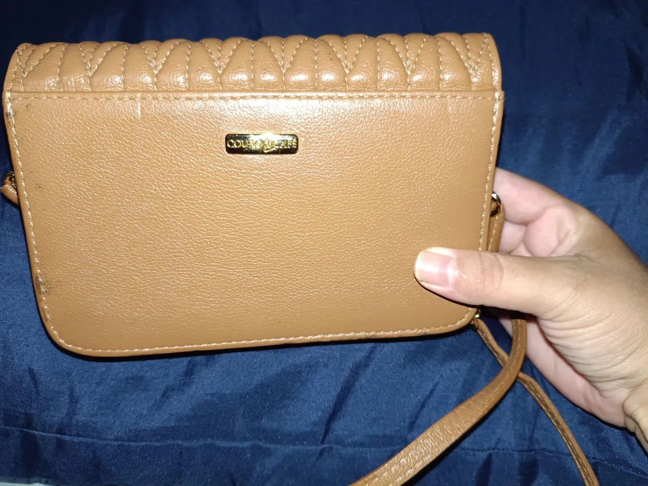 Vende-se bolsa couro café  - Foto 2