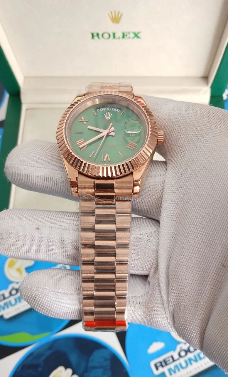 RELÓGIO DAY- DATE AUTOMÁTICO ROSE  - Foto 2