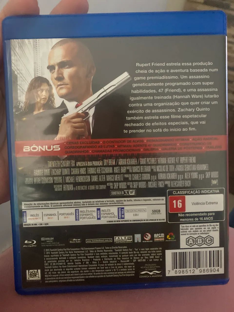 Blu-ray Original Hitman: Agente 47  - Foto 2