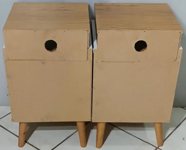 2 Mesinhas de cabeceira retro 70x38x33 cm - Foto 3