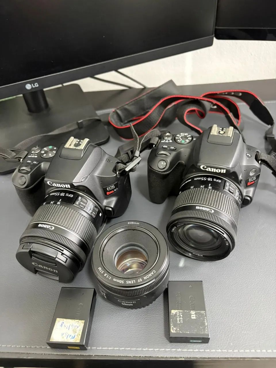 Canon SL3 + Lente e Canon SL2 Corpo - Ótimo Estado e Preço Imperdível