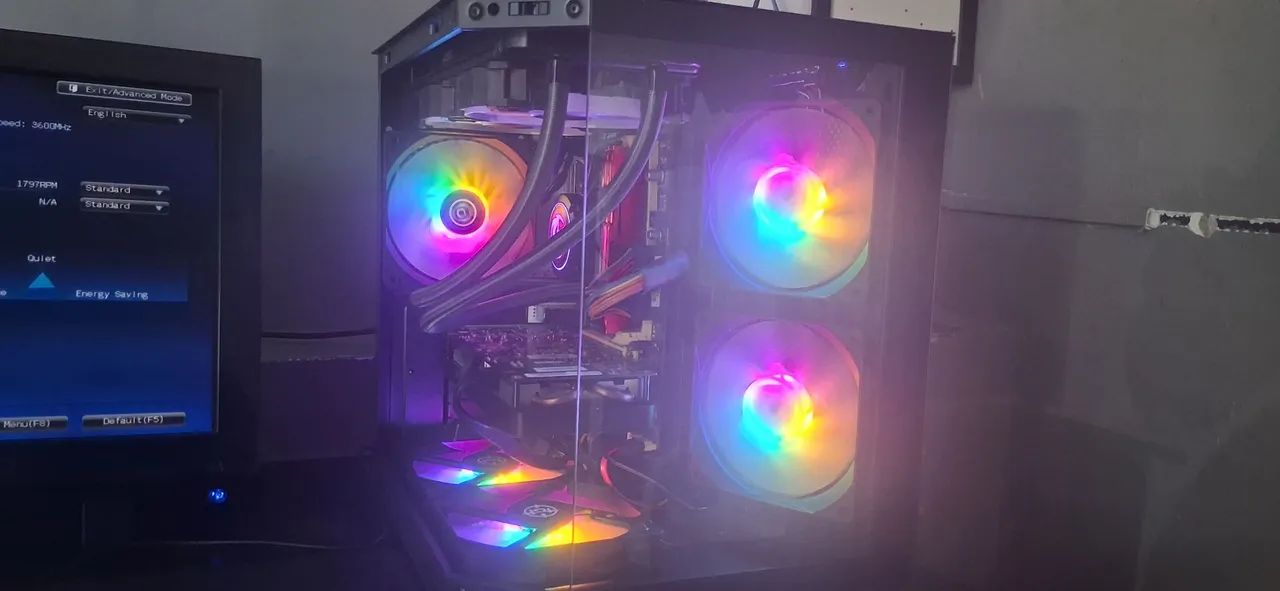 Pc Mid-End i3 8gb RAM watercooler 80 Plus Gold completo - Foto 2