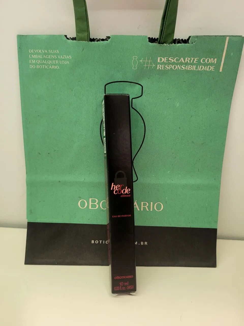 Perfume Her Code Climax 10ml Boticário 