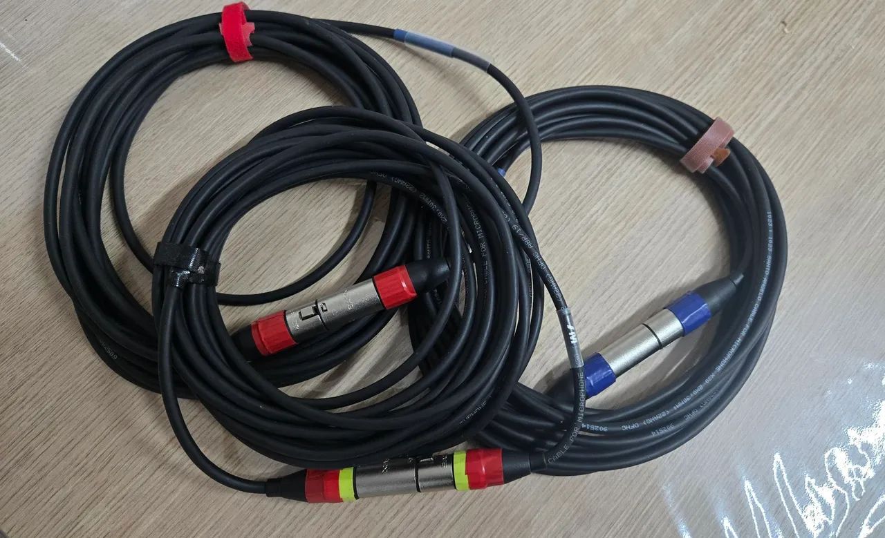 Cabos para microfone XLR 7m - Foto 2