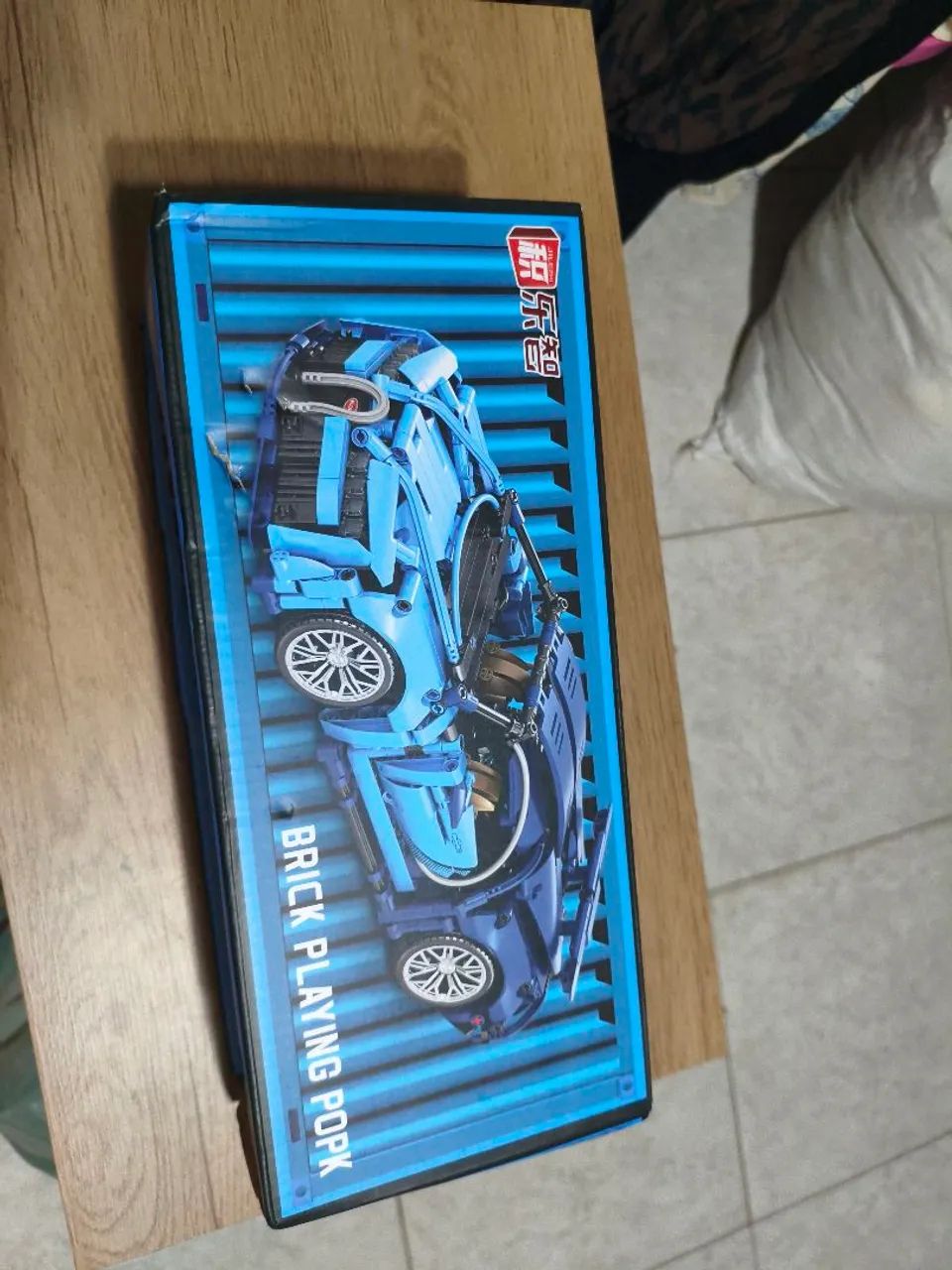 Bloco de montar carro Azul
