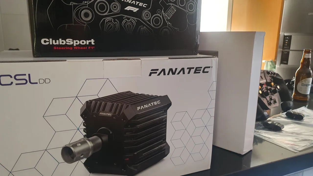 Base Fanatec CSL DD QR1 8nm + volante Formula V2, completo com caixas.fotos 20/02/26 - Foto 3