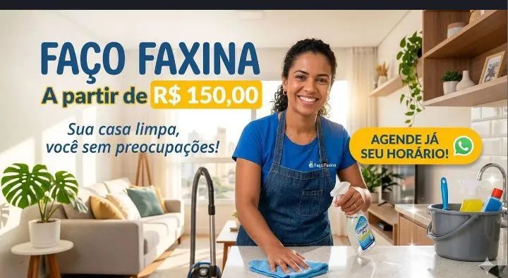 Faxineira Disponível - Contrate Já 
