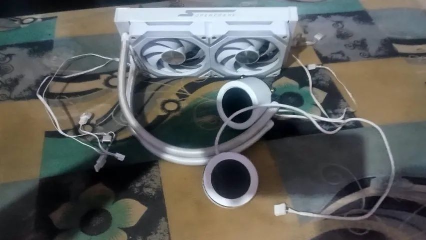 Water Cooler SuperFrame ISENGARD MAGIC 240mm Bomba Infinit LCD Custom ARGB Branco - Foto 2