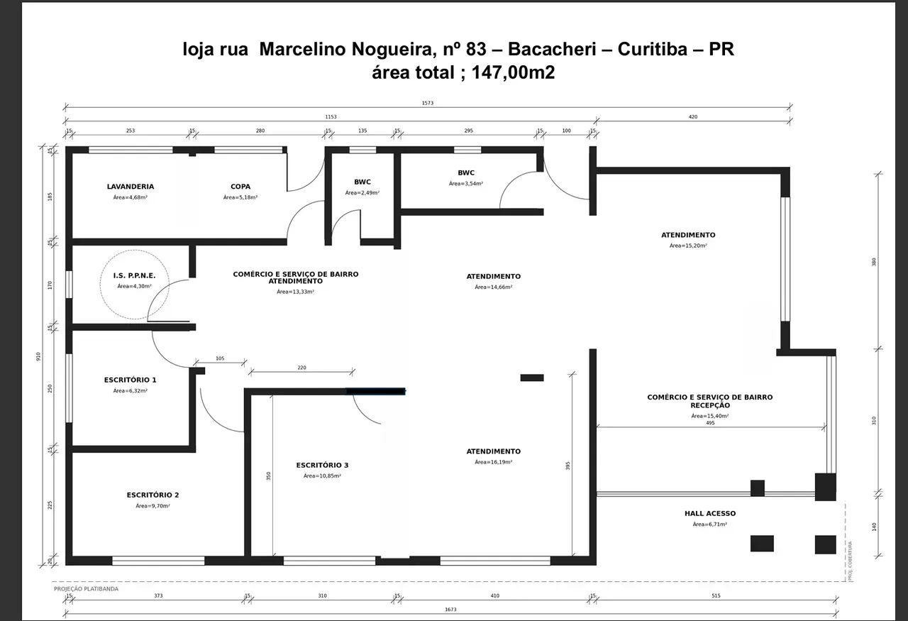 Imóvel para locação com 147 m2 no Bacacheri - Curitiba - PR - Foto 4