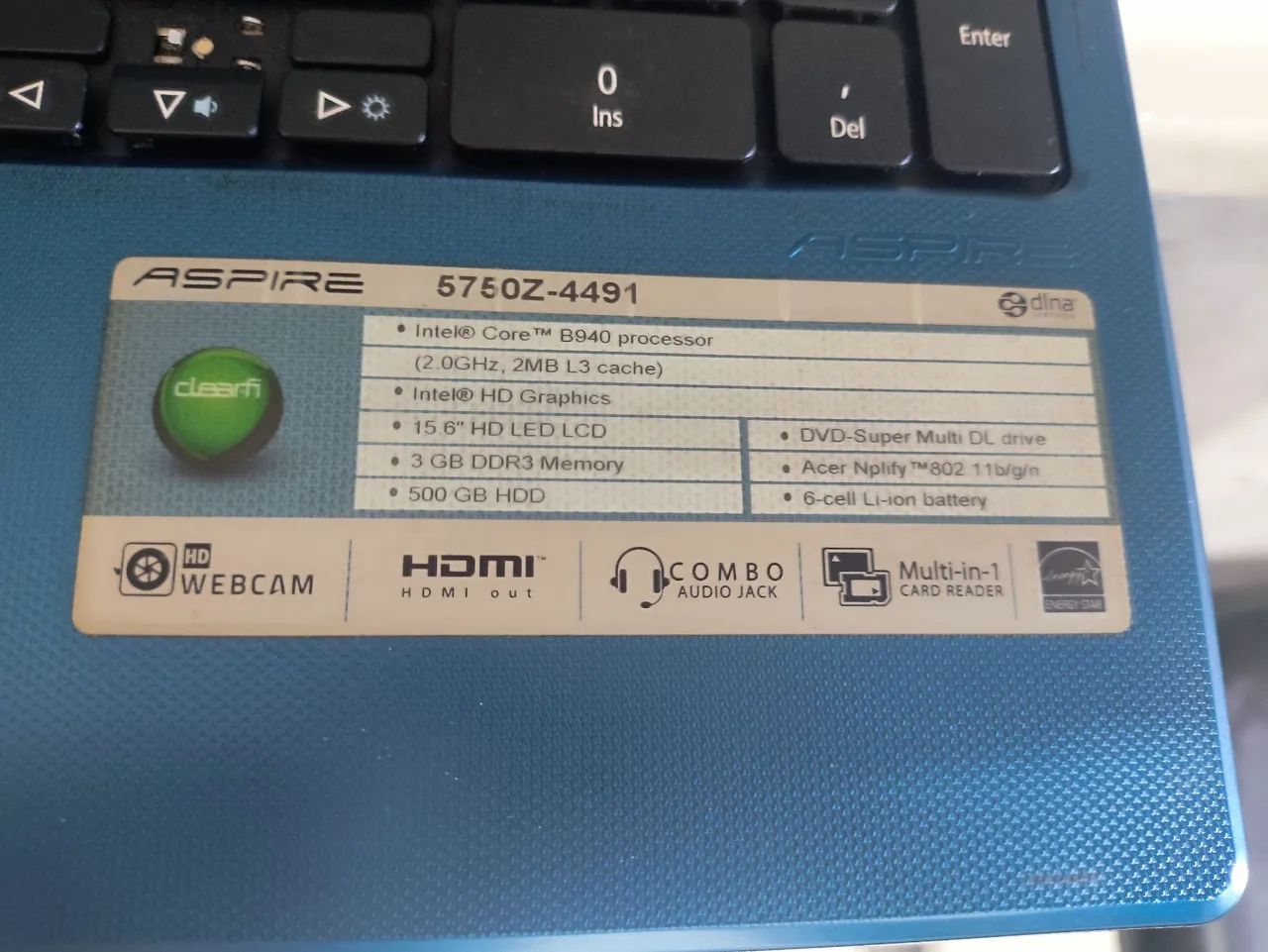 Notebook Acer Aspire 5750z.  - Foto 5