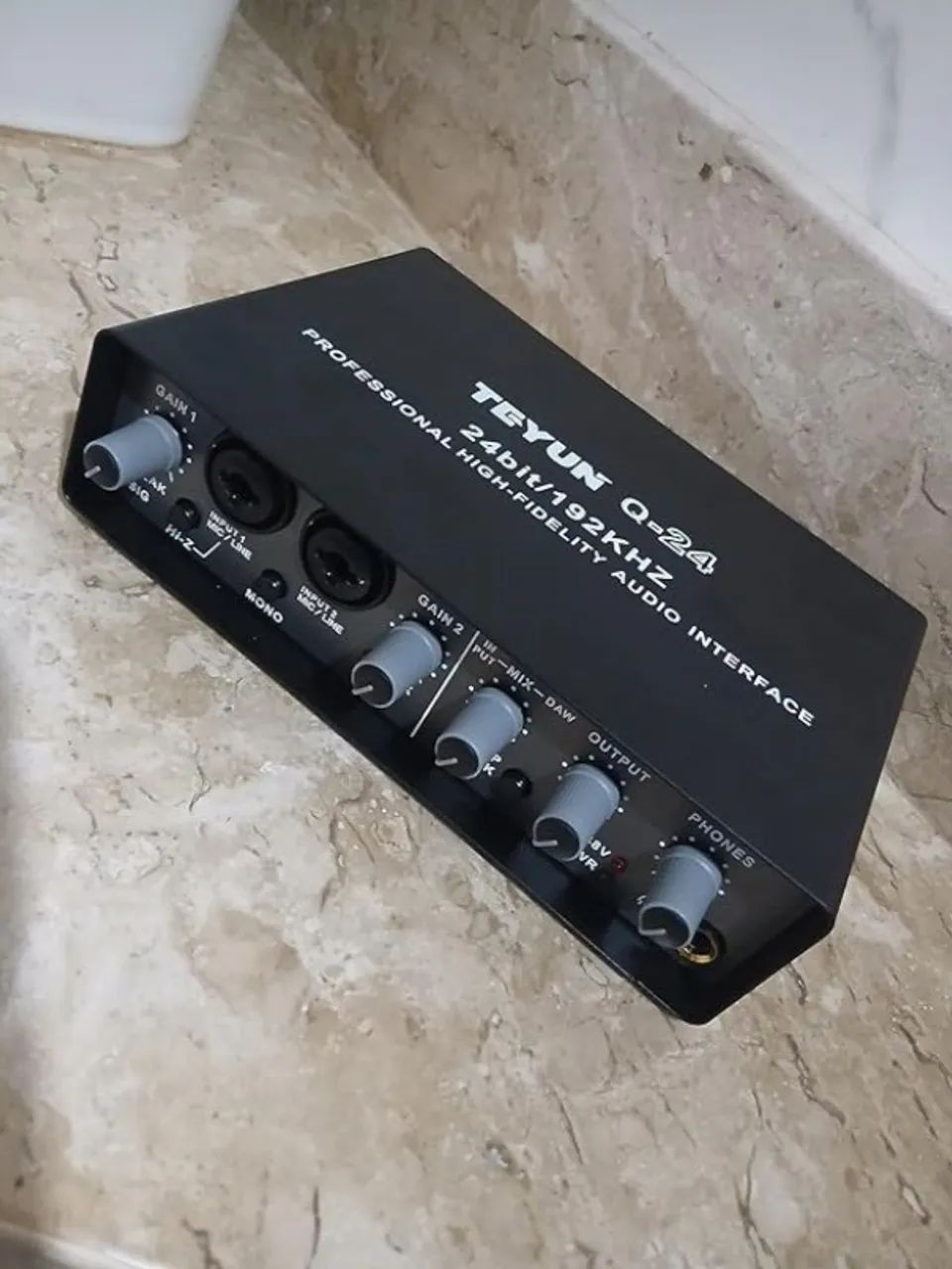 Interface de Áudio Placa de Som Teyun Q-24 - 24-Bit/192kHz USB - Foto 2