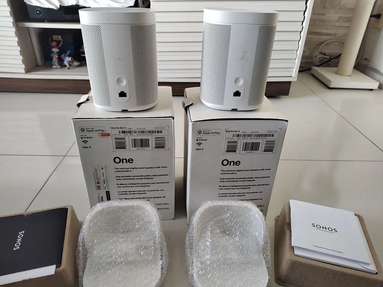 Sonos One Gen2 Par + Suportes  - Foto 3