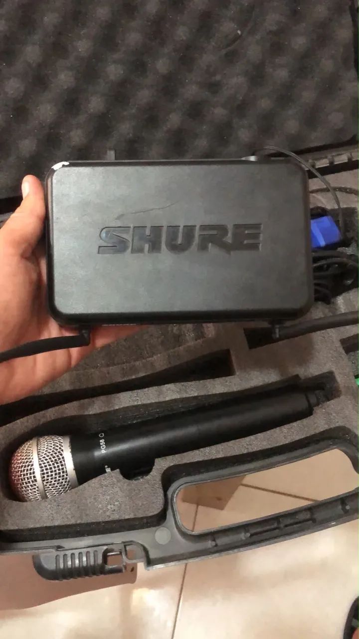 Microfone sem fio shure
