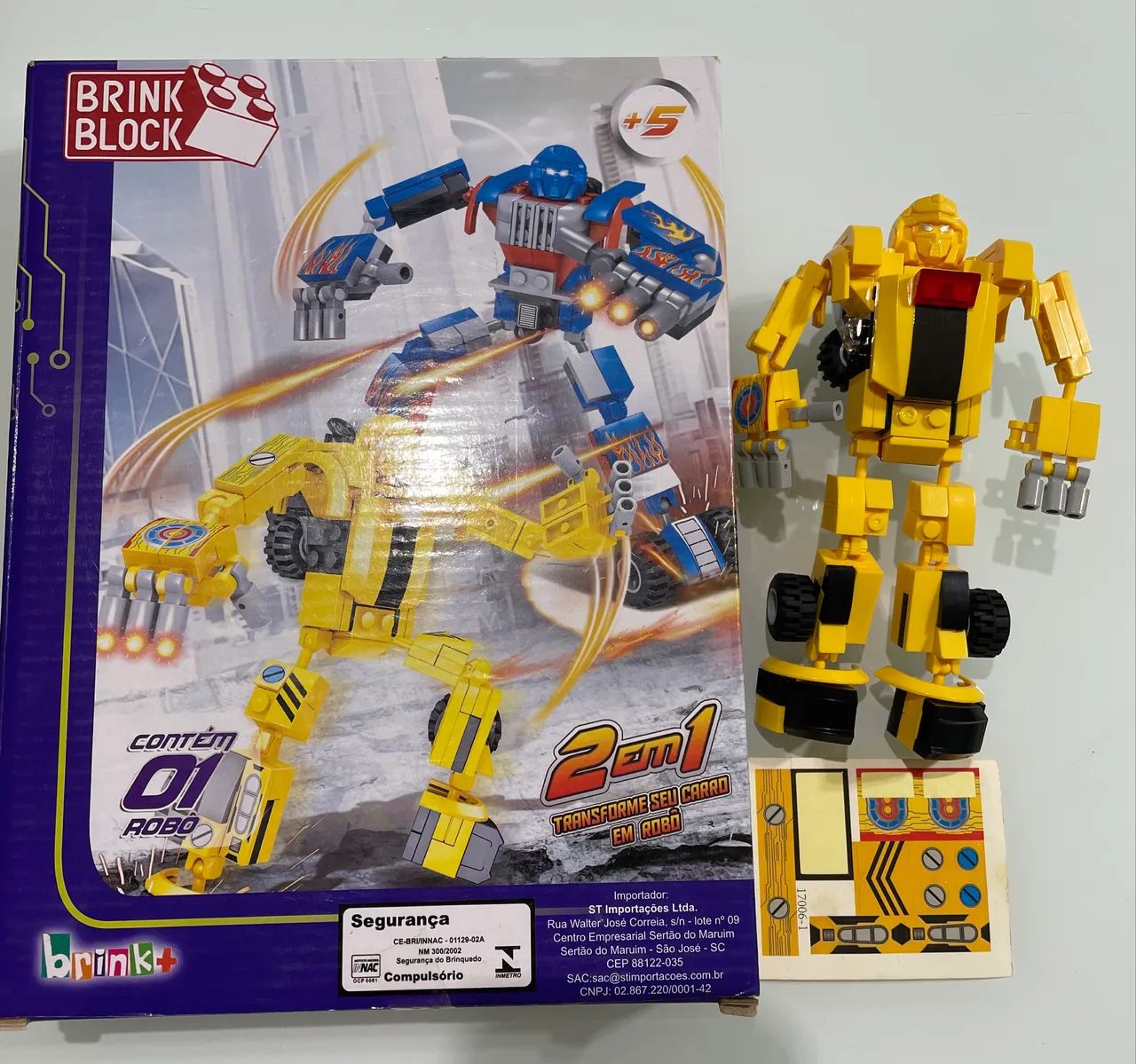 Brink Block 2 em 1 transforme seu carro em robô  - Foto 5