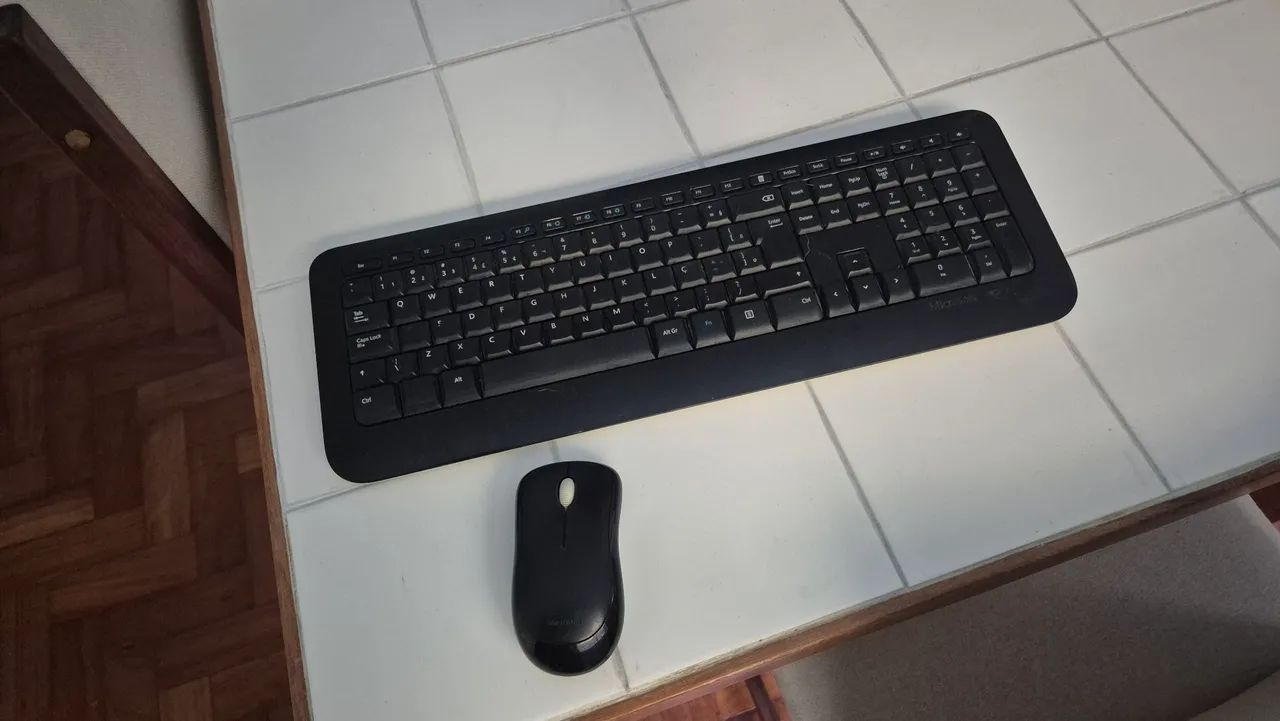Teclado e mouse microsoft sem fio