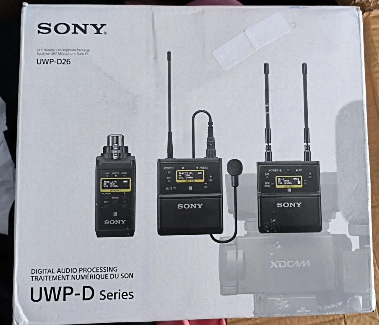 Microfone Sony sem fio Sony UWP-D26, qualidade de áudio profissional para suas gravações.