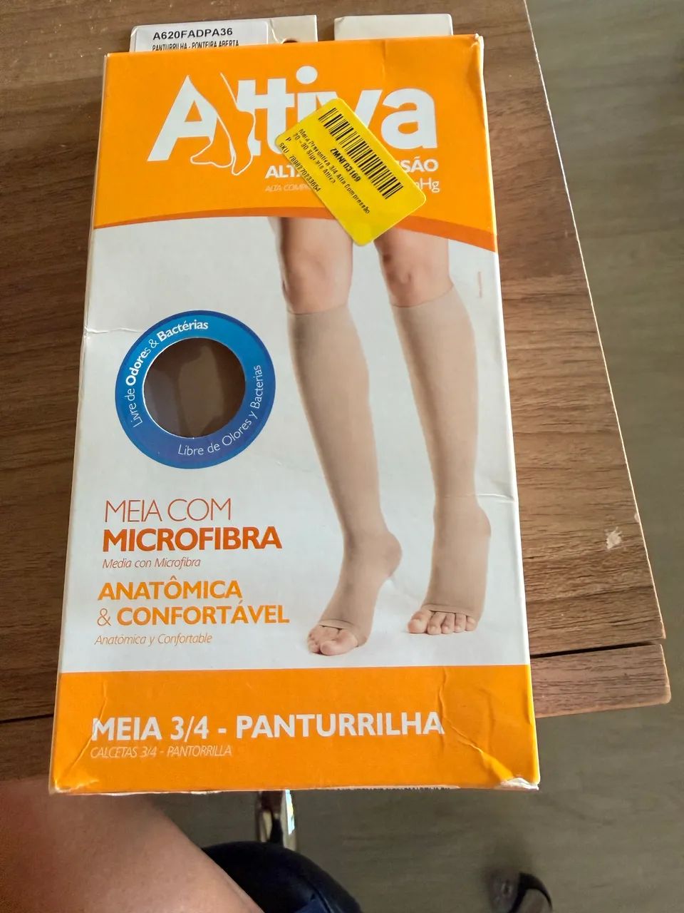 Meia de compressão feminina 