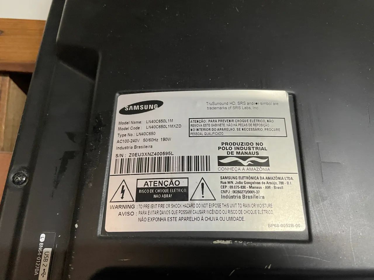Tv Smart LCD Samsung LN40C650L1M - Foto 5