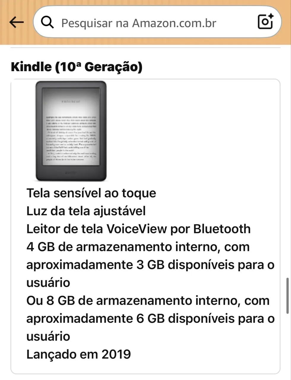Kindle 10° Geração  - Foto 5