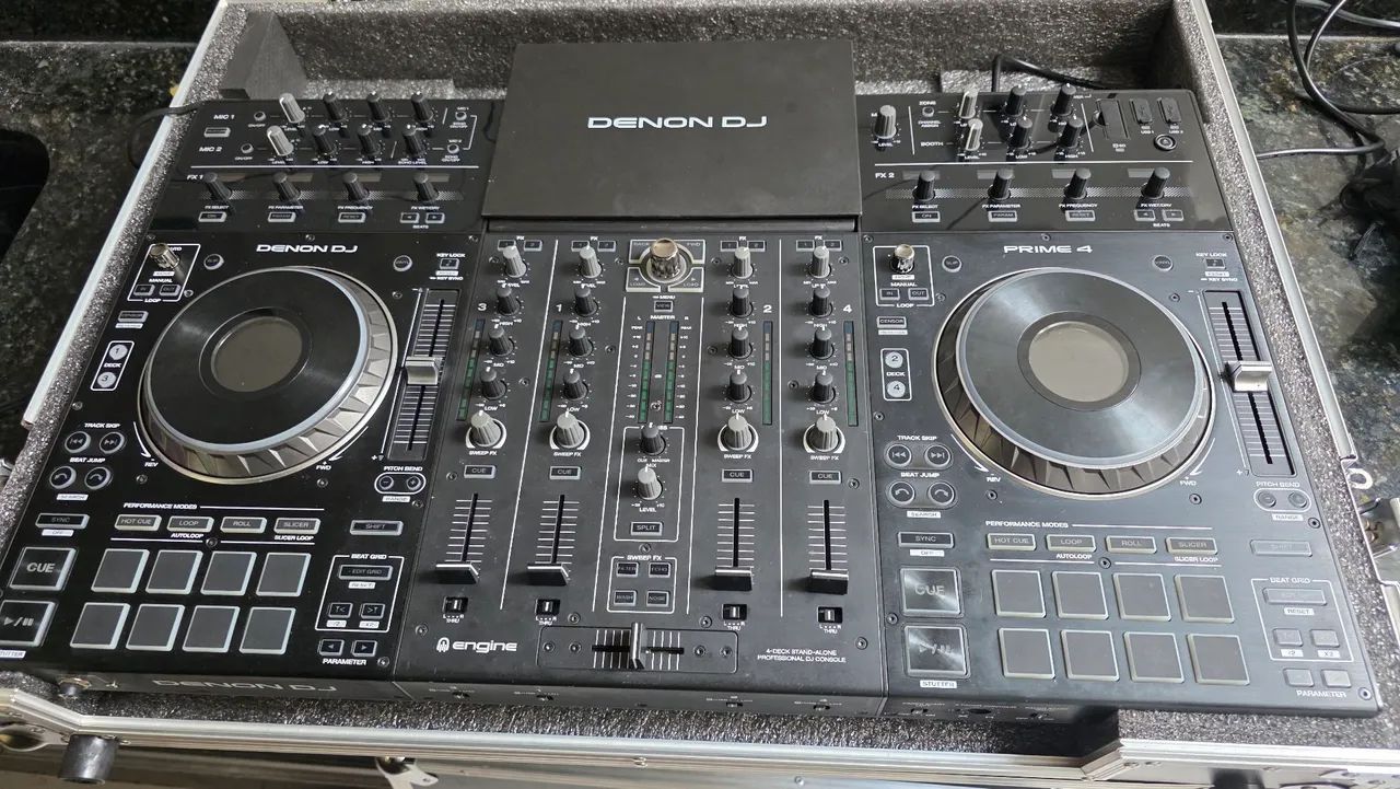 Controladora DJ Denon Prime 4 + Case - Standalone Profissional 4 Canais - Foto 3
