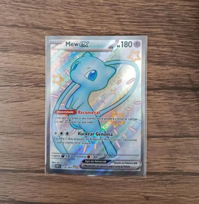 Carta Pokmon Mew EX (216/091) Shiny - Hobbies e colees - Jardim Santos Dumont, Paranava 1495640755 | OLX Carta Pokmon Mew EX (216/091) Shiny - Hobbies e colees - Jardim Santos Dumont, Paranava 1495640755 | OLX