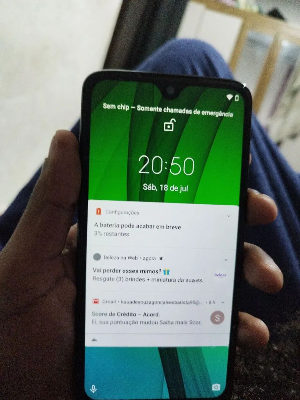 Moto G7 impecável todo original sem marcas de uso ! - Foto 2