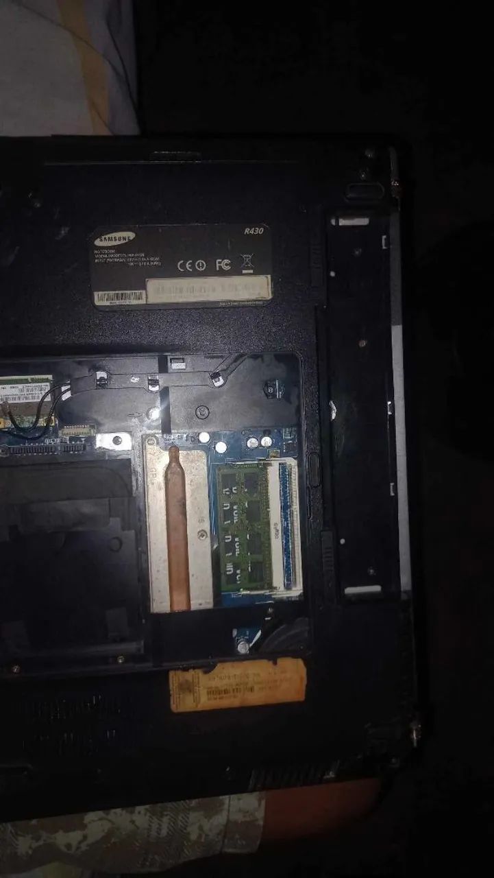 Notebook para retirada de peças 