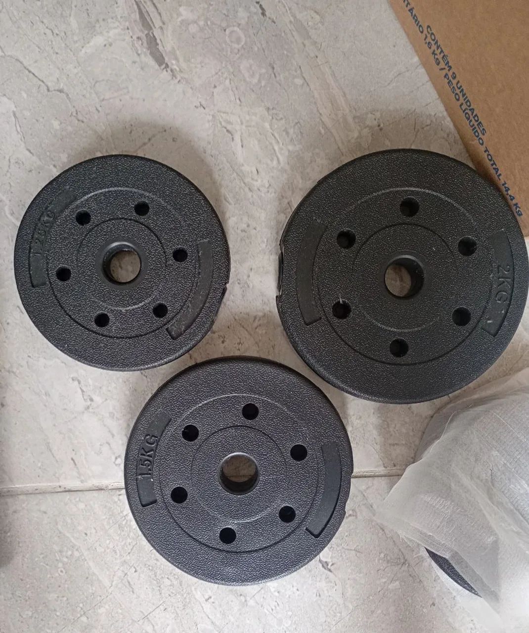 Kit halteres/barra 20kg - Foto 2