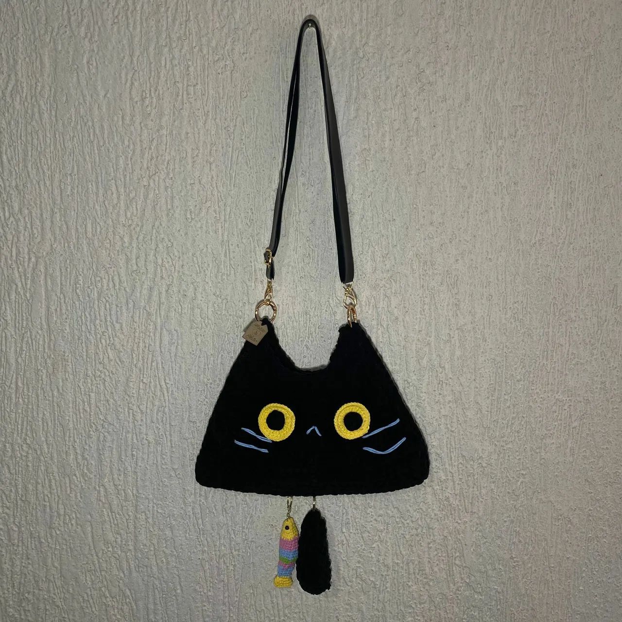 Bolsa Transversal de Gatinho Preto - Foto 2